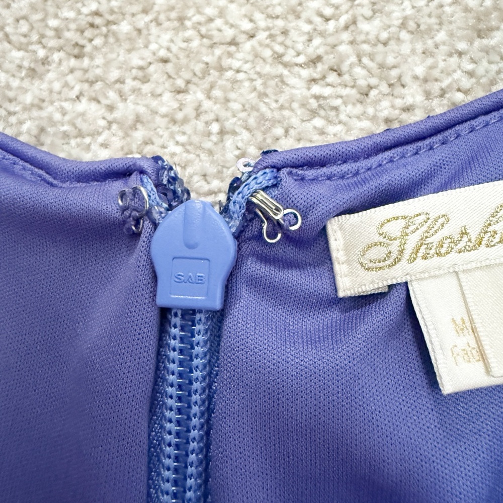 SHOSHANNA - Serena Glitter Mini Dress - Periwinkle- size 8 - Immaculate - Picture 13 of 16